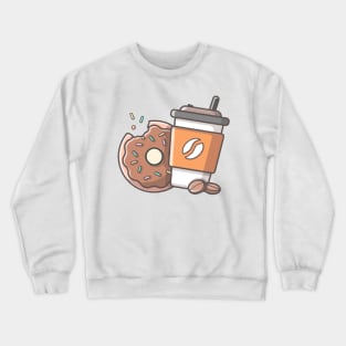 Coffee & donut Crewneck Sweatshirt